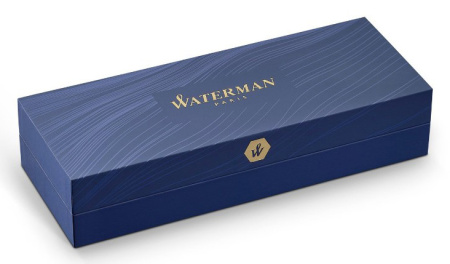 Ручка роллер Waterman Hemisphere (CWS0920350) Steel GT F черн. черн. подар.кор.