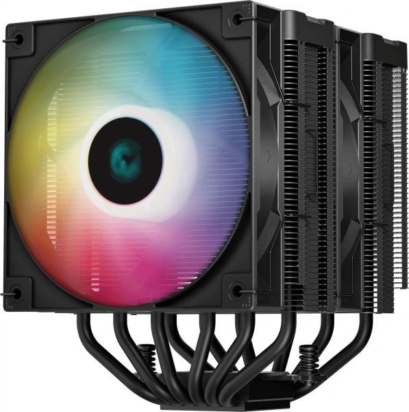 Устройство охлаждения(кулер) Deepcool AG620 Digital Bk ARGB Soc-AM5/AM4/1151/1200/2066/1700 4-pin 29