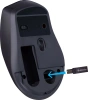Мышь Defender Effect X MS-095 черный оптическая 1600dpi беспров. USB 5but (52095)