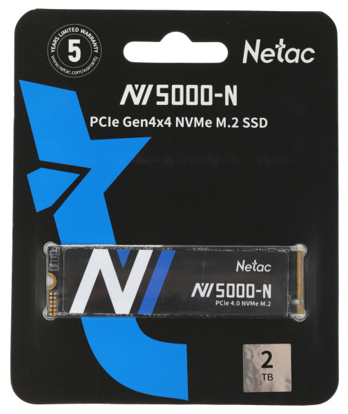 Накопитель SSD Netac PCIe 4.0 x4 2TB NT01NV5000N-2T0-E4X NV5000-N M.2 2280