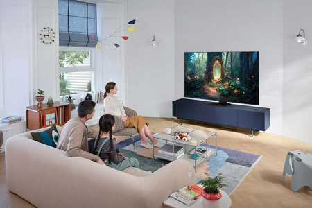Телевизор QLED Samsung 55" QE55QN85CAUXRU Q черный титан 4K Ultra HD 120Hz DVB-T2 DVB-C DVB-S2 USB WiFi Smart TV (RUS)