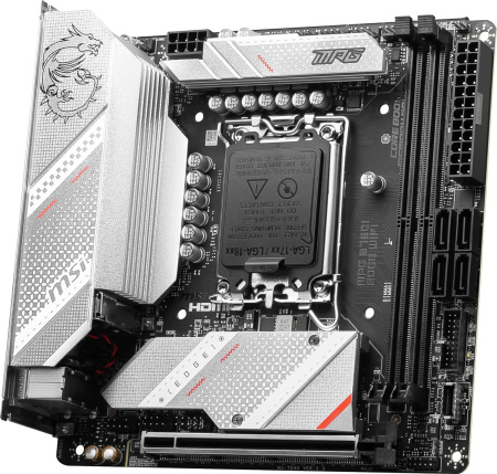 Материнская плата MSI MPG B760I EDGE WIFI Soc-1700 Intel B760 2xDDR5 mini-ITX AC`97 8ch(7.1) GbLAN+H
