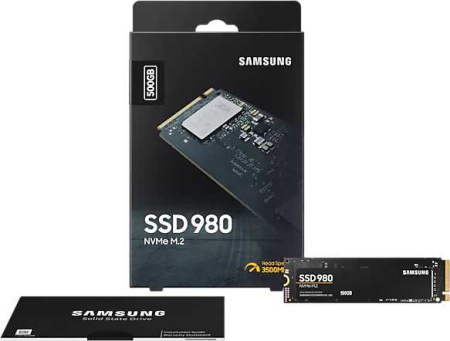 Накопитель SSD Samsung PCI-E 3.0 x4 500Gb MZ-V8V500BW 980 M.2 2280