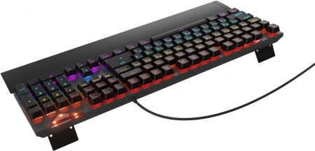 Клавиатура Оклик 935G RAGNAR механическая черный USB Multimedia for gamer LED (подставка для запястий)