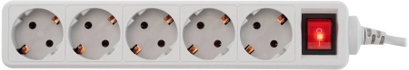 Сетевой фильтр PC Pet AP01006-1.8-G 1.8м (5 розеток) серый (пакет ПЭ)