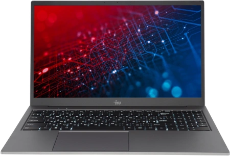 Ноутбук IRU Planio 15INP N-series N100 8Gb SSD256Gb Intel UHD Graphics 15.6" IPS FHD (1920x1080) Windows 11 Professional grey WiFi BT Cam 5000mAh (2023736)
