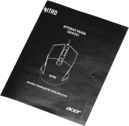Мышь Acer Nitro OMW301 черный оптическая (7200dpi) USB (6but)