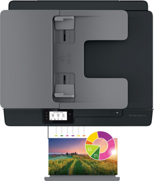 МФУ струйный HP Smart Tank 530 AIO (4SB24A) A4 WiFi BT USB черный