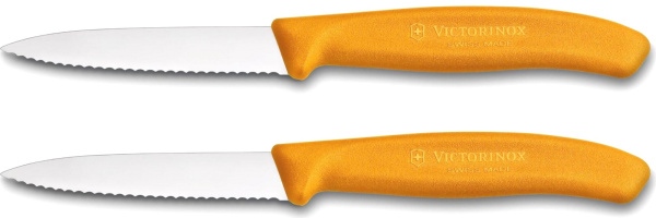 Набор ножей кухон. Victorinox Swiss Classic (6.7636.L119B) компл.:2шт оранжевый блистер