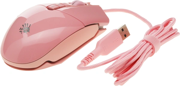 Мышь A4Tech Bloody P91s розовый оптическая (8000dpi) USB (8but)