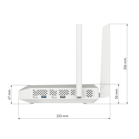 Роутер беспроводной Keenetic Peak (KN-2710) AC2600 10/100/1000BASE-TX/SFP/4g ready