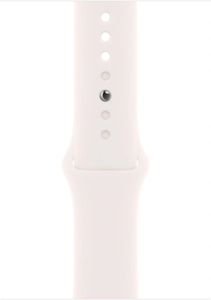 Смарт-часы Apple Watch Series 10 A2999 46мм 2.1" OLED корп.розовое золото Sport Band рем.белый разм.брасл.:160-210мм (MWWU3LW/A)