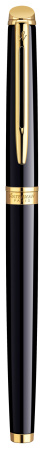 Ручка роллер Waterman Hemisphere (CWS0920650) Mars Black GT F черн. черн. подар.кор.