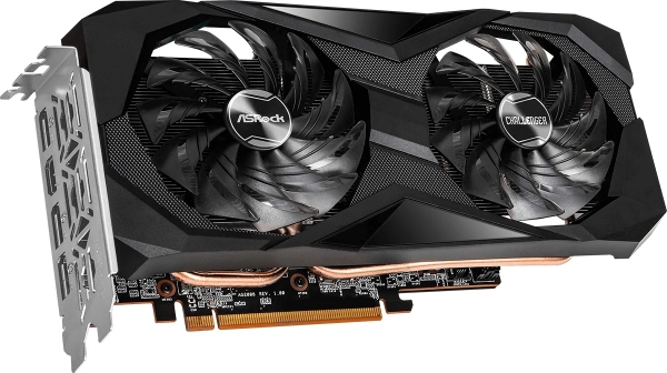 Видеокарта Asrock PCI-E 4.0 RX7600 CL 8GO AMD RX7600 8Gb 128bit GDDR6 1770/18000/HDMIx1/DPx3/HDCP Re