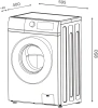 Стиральная машина Lex LWM06010BLIDsmall класс: A+++ загр.фронтальная макс.:6кг белый инвертер