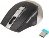 Мышь A4Tech Fstyler FB35 серый оптическая (2000dpi) беспроводная BT/Radio USB для ноутбука (6but)