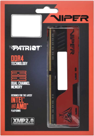 Память DDR4 2x16Gb 4000MHz Patriot PVE2432G400C0K Viper Elite II RTL Gaming PC4-32000 CL20 DIMM 288-pin 1.4В kit с радиатором Ret