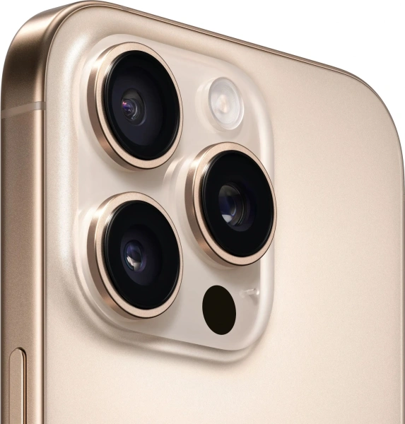 Смартфон Apple A3292 iPhone 16 Pro 256Gb бежевый титан моноблок 3G 4G 1Sim 6.3" 1206x2622 iOS 18 48Mpix 802.11 a/b/g/n/ac/ax/be NFC GPS Protect