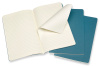 Блокнот Moleskine CAHIER JOURNAL CH016B44 Large 130х210мм обложка картон 80стр. линейка голубой (3шт)