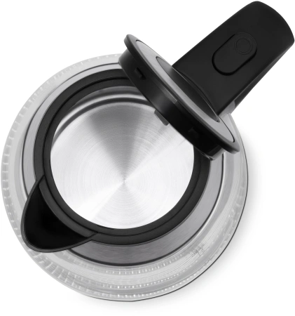 Чайник электрический Vitek VT-7037 1.8л. 2200Вт прозрачный/черный корпус: стекло/металл/пластик