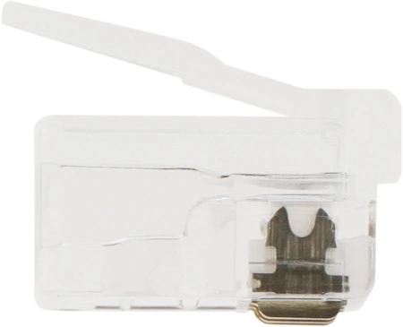 Коннектор Hyperline PLUG-6P6C-P-C2-100 (упак.:100шт) 100м прозрачный