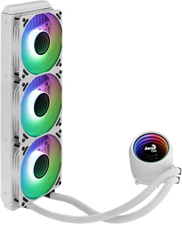 Система водяного охлаждения Aerocool Mirage L360 White ARGB Soc-AM5/AM4/1151/1200/2066/1700 4-pin 20