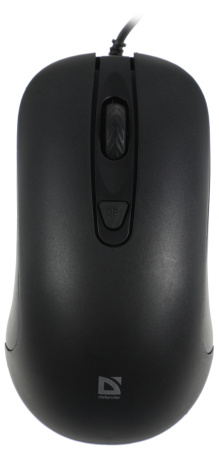 Мышь Defender MB-230 черный оптическая 1600dpi USB 2but (52231)