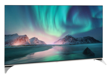 Телевизор QLED Hyundai 50" H-LED50QBU7500 Android TV Frameless черный 4K Ultra HD 60Hz DVB-T DVB-T2 DVB-C DVB-S DVB-S2 USB WiFi Smart TV