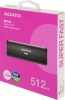 Накопитель SSD A-Data USB-C 512Gb ASE760-512GU32G2-CBK SE760 1.8" черный