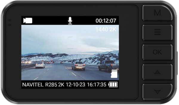 Видеорегистратор Navitel R285 2К черный 1440x2560 1440p 140гр. CV7327