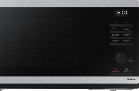 Микроволновая Печь Samsung MG23DG4524ATBW 23л. 800Вт нержавеющая сталь/черный