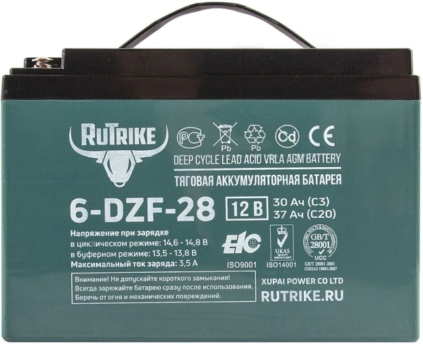 Батарея для ИБП Rutrike 6-DZF-28 12В 28Ач