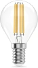 Лампа филам. Gauss Filament 12Вт цок.:E14 шар св.свеч.бел.теп. (упак.:10шт) (52112)