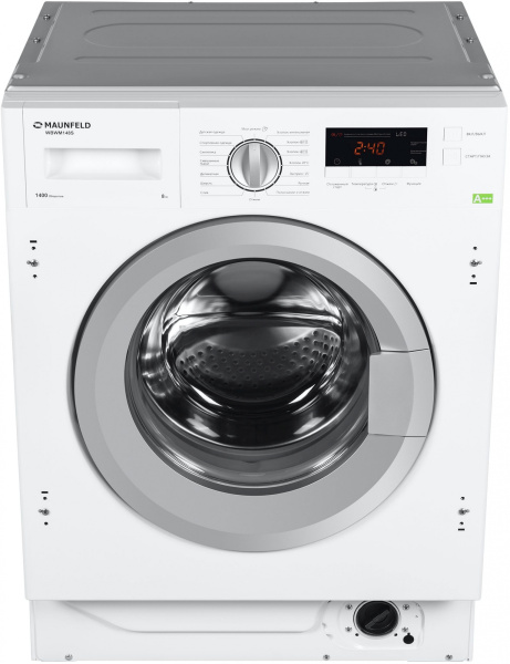 Стиральная машина Maunfeld MBWM148S класс:A+++ загрузка до 8кг отжим:1400об/мин белый инвертер
