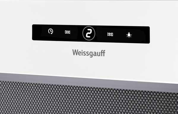 Вытяжка встраиваемая Weissgauff BOX 1200 WH белый управление: сенсорное (1 мотор)