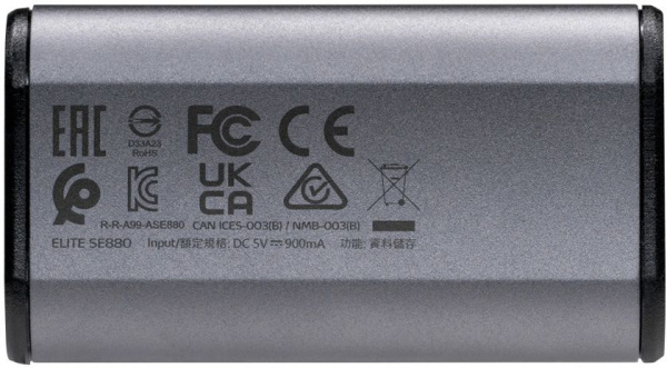 Накопитель SSD A-Data USB-C 500Gb AELI-SE880-500GCGY SE880 2.5" серый