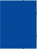 Папка-короб на резинке Бюрократ -BA25/05BLUE пластик 0.5мм корешок 25мм A4 синий