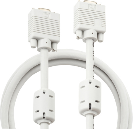 Кабель-удлинитель Buro CAB015S-06 VGA (m) VGA (f) 1.8м феррит.кольца серый