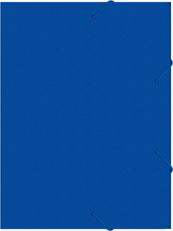 Папка-короб на резинке Бюрократ -BA25/05BLUE пластик 0.5мм корешок 25мм A4 синий
