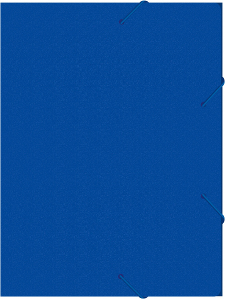 Папка-короб на резинке Бюрократ -BA25/05BLUE пластик 0.5мм корешок 25мм A4 синий