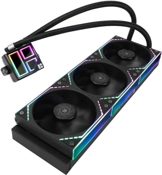 Система водяного охлаждения Thermalright Frozen Infinity 360 ARGB Soc-AM5/AM4/1200/1700/1851 черный 4-pin 28.2dB Al Ret (F-INFINITY-360-BL)