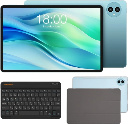 Планшет Teclast P50 Premium Set T606 (1.6) 8C RAM6Gb ROM128Gb 11" IPS 1280x800 4G 1Sim Android 14 голубой 13Mpix 5Mpix BT WiFi microSD 1Tb 8000mAh