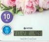 Весы кухонные электронные Vitek VT-2414 макс.вес:10кг белый/цветы