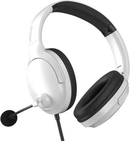 Наушники с микрофоном A4Tech Fstyler FH280U белый 2м мониторные USB оголовье