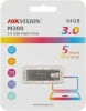 Флеш Диск Hikvision 64Gb M200 HS-USB-M200/64G/U3 USB3.0 серебристый