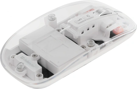 Мышь Defender Ixes MM-999 прозрачный оптическая 2400dpi silent беспров. BT/Radio USB 4but (52999)