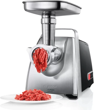 Мясорубка Bosch MFW68640 2200Вт серебристый/черный
