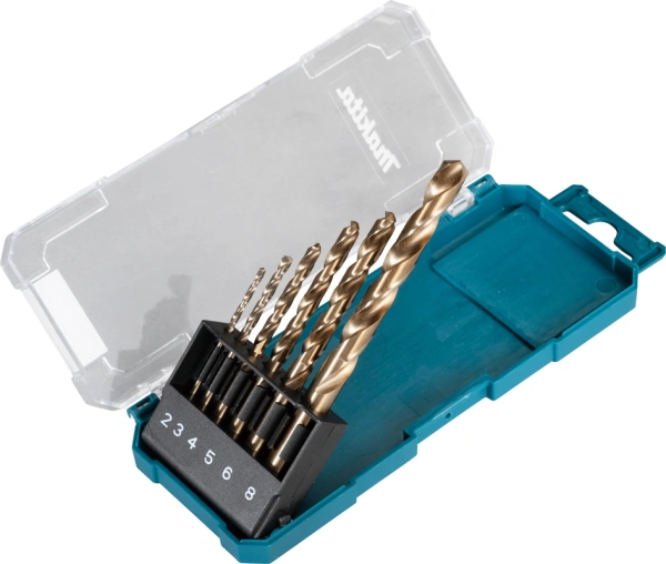 Набор сверл Makita HSS-Co (D-75758) по металлу (6пред.) для шуруповертов/дрелей