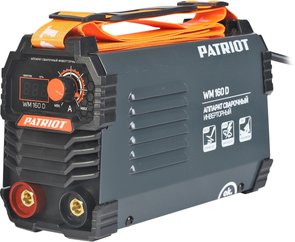 Сварочный аппарат Patriot WM160D инвертор ММА 6.8кВт