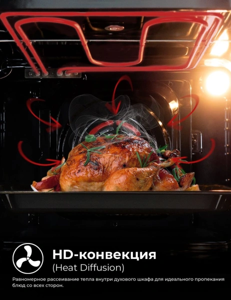 Духовой шкаф Электрический Lex EDS 101 GR серый